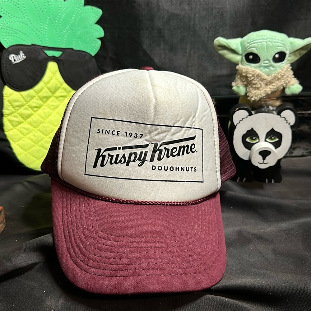 Krispy Kreme trucker hat snap back